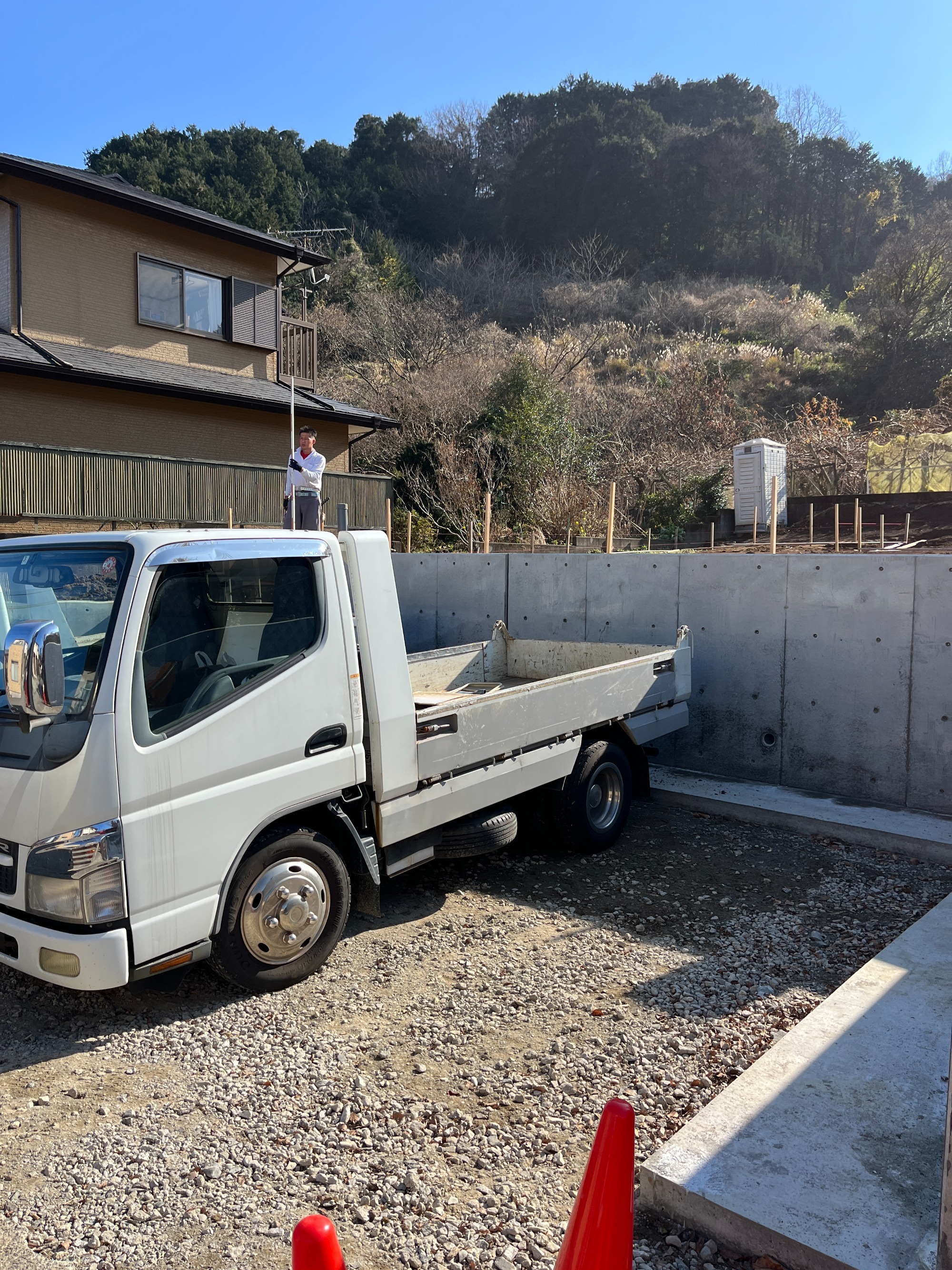 2023年1月8日　山北町　駐車場擁壁工事